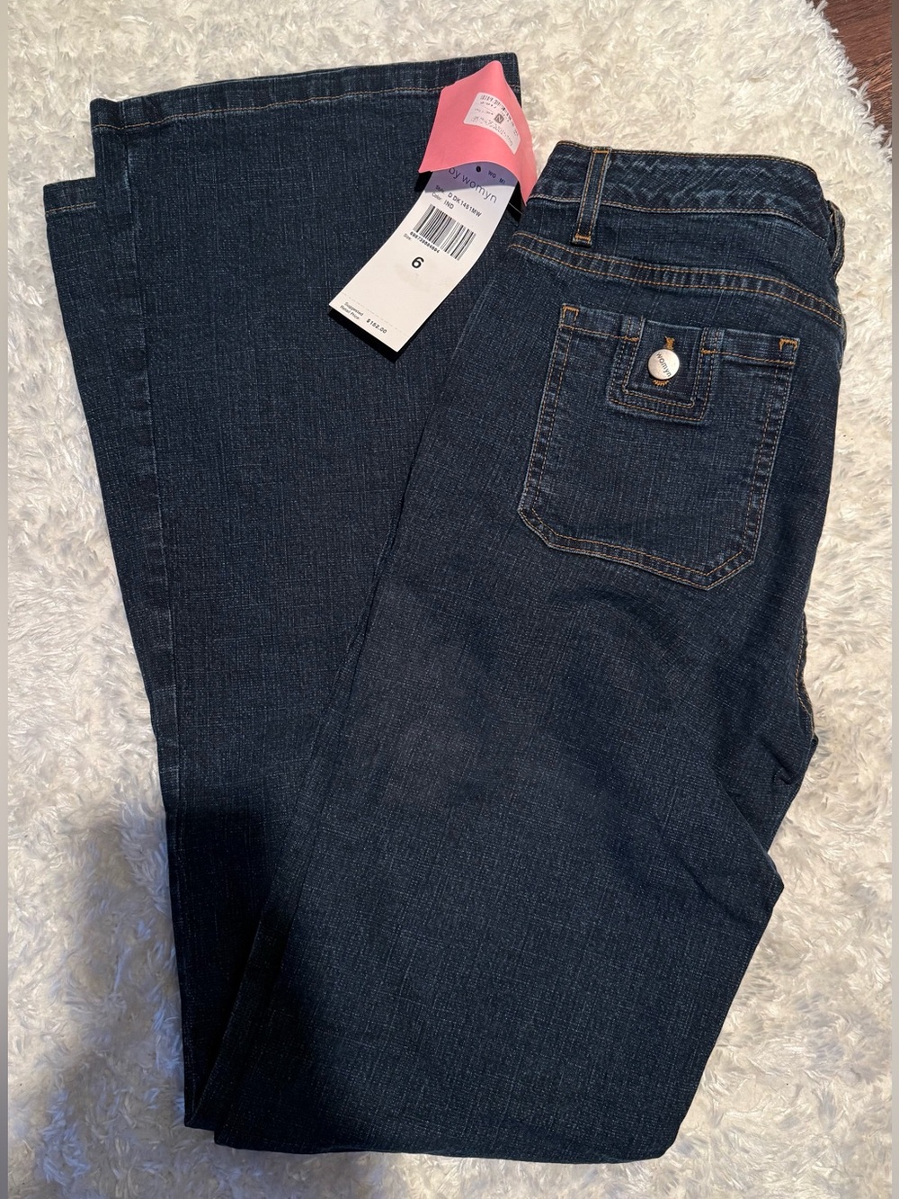 Womyn Dark Blue Boot Cut Jeans